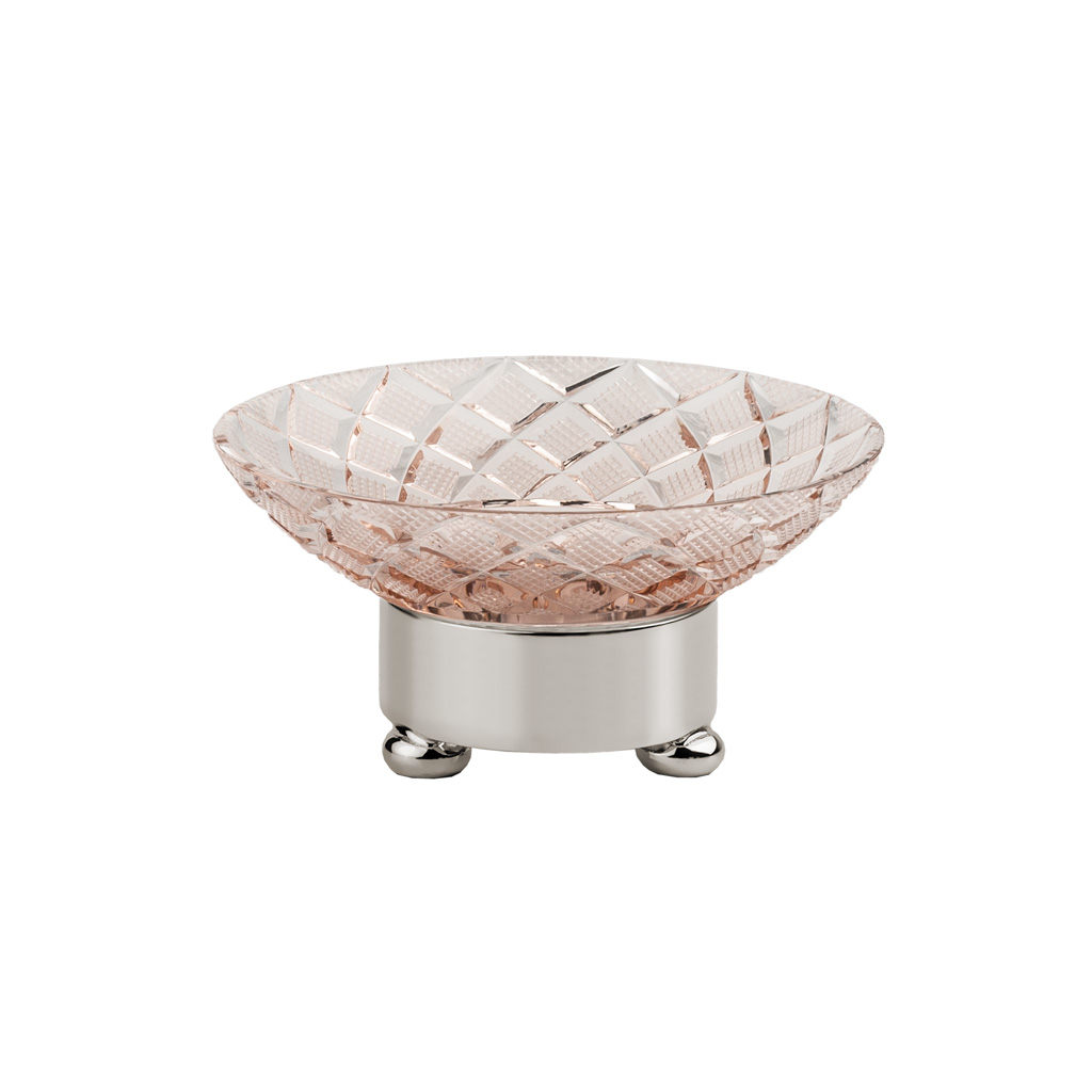 FS09P-601P FS09P-601P Мыльница круглая ЛОСАН РАЗМЕР КРИСТАЛЛ Cristal & Bronze CRISTAL TAILLE “LOSANGE” LISSE  - Вид №1