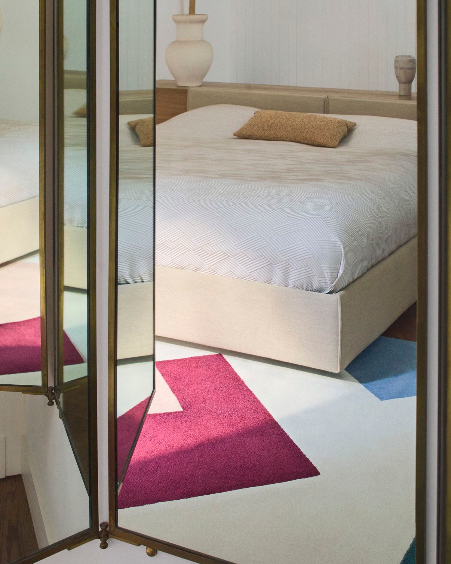 Ковер ручной работы с геометрическим рисунком Besana Moquette ECHO ARCH-00096189 - Вид №3