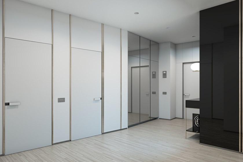 ZonaUno Распашная дверь заподлицо со стеной со скрытыми петлями sun-id-1439037 - Вид №24