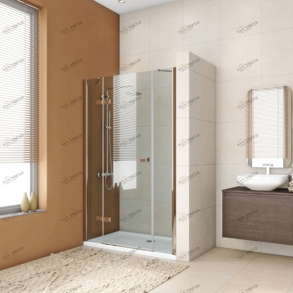Душевая дверь в нишу 180x200 GK-863P стекло прозрачное 6 мм GUTEWETTER TREND DOOR 180X200GK863P
