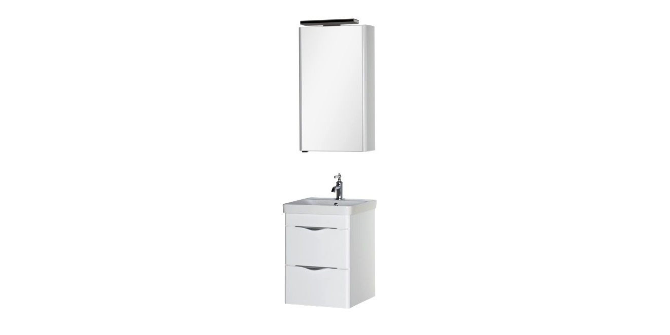 Комплект мебели Aquanet Орлеан 50 белый 00183183 - Вид №2