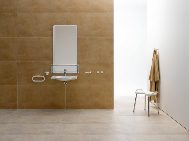 802.03.110L Зеркальная полка для сплошных зеркал HEWI Serie 802 LifeSystem  - Вид №4