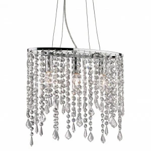 Подвесной светильник Ideal Lux Rain SPА IDEAL LUX ДИЗАЙНЕРСКИЕ, RAIN 072736 Прозрачный;серебро
