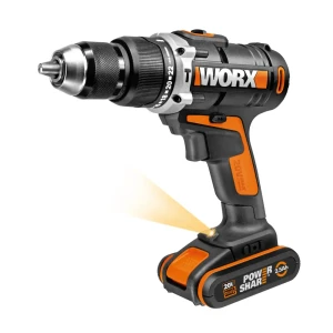 Дрель-шуруповерт аккумуляторная Worx WX372.6, 20 В Li-ion 2.5 Ач