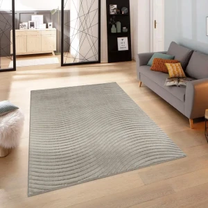 CTIM Ковер «Луна» 160x230 см с рельефным ворсом бежевый 89360171