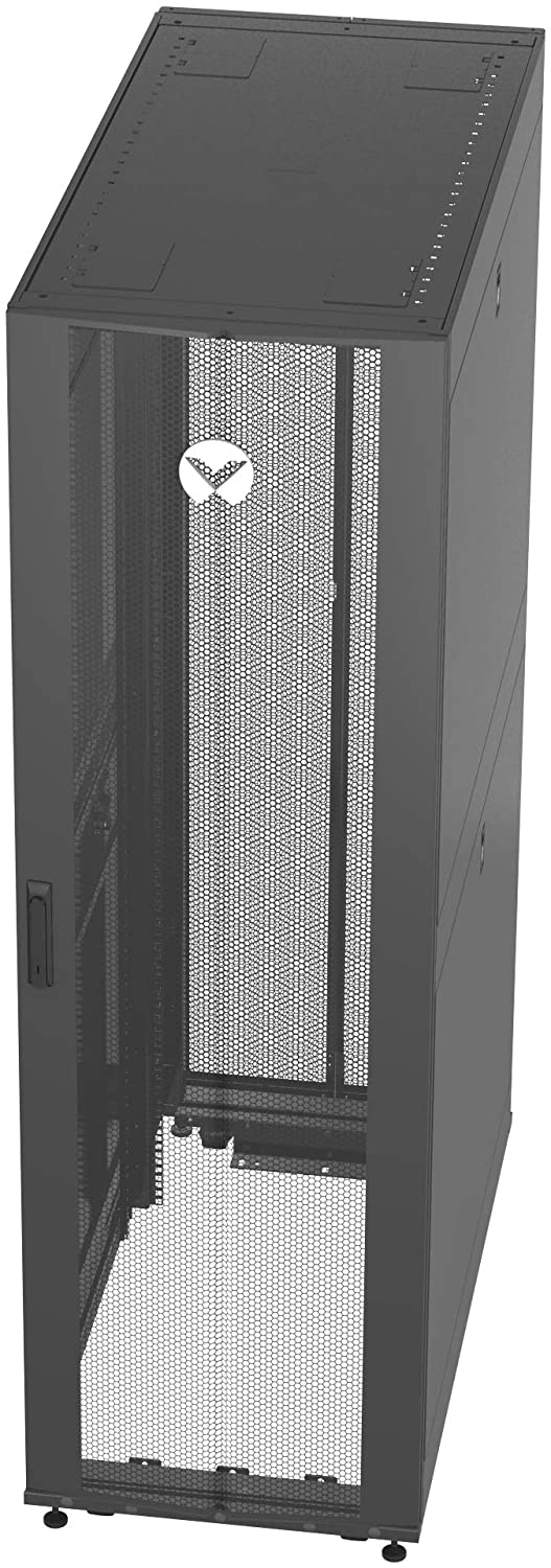 VR3300 Vertiv шкаф 42u 1998х600х1200мм, 77% перф. передняя дверь с замком, 77% перф. распашная задняя дверь с замком, 4x19” серверных направляющих, боковые панели, крыша, ролики и регулируемые ножки, 2 органайзера для pdu и кабелей, 50хm6 гаек и винтов, r Santreyd  - Вид №1