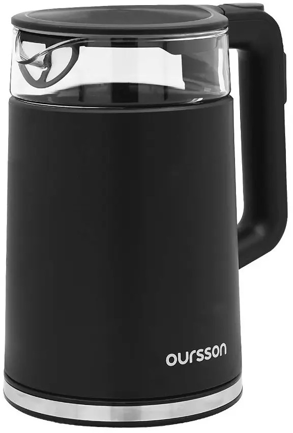 90351220 Электрический чайник Oursson EK1733WD/BL 1.7 л пластик цвет черный STLM-0196324