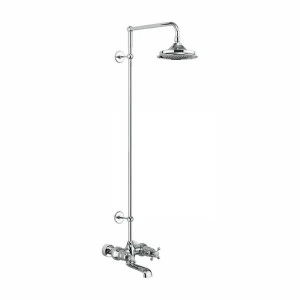 Душевая стойка c внешним термостатом, настенный BT2WS c душевой насадкой 9'' Tay Burlington T2WS, V17/ARCV17 CHR, V22/ARCV22 CHR