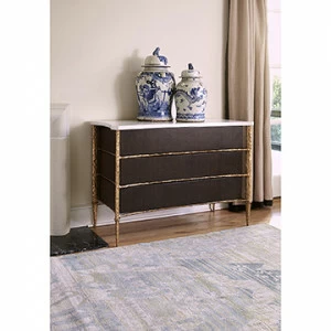 Тумбочка 06813-830-001 Chiseled Chest - Walnut / Gold Ambella