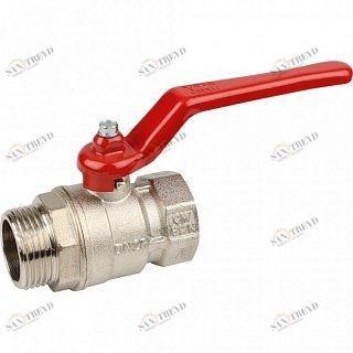 Кран шаровый STOUT ВН 3/4" стандартный проход, красный рычаг SVB1013000020