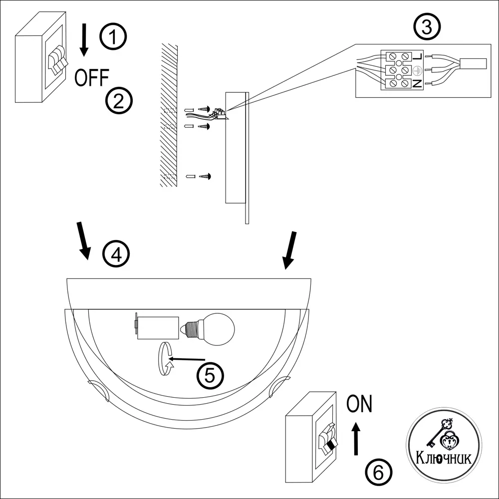 Бра «Багульник» от КЛЮЧНИК — элегантное настенное освещение 82603283 STLM-0031260 - Вид №10