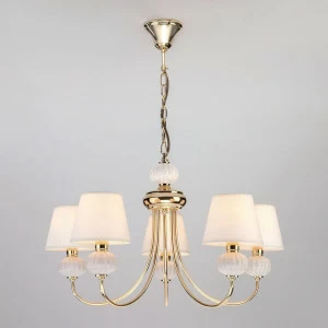 Подвесная люстра Eurosvet Mella 60072/5 золото EUROSVET MELLA 187553 Белый