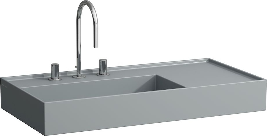 H8103384001581 Раковина, полочка справа, со специальным скрытым сливом LAUFEN PRO - Вид №9