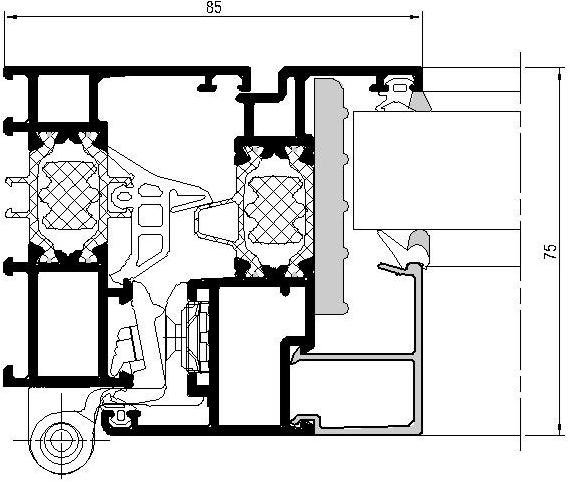 METRA Распашное окно из алюминия с терморазрывом sun-id-1357129 - Вид №3