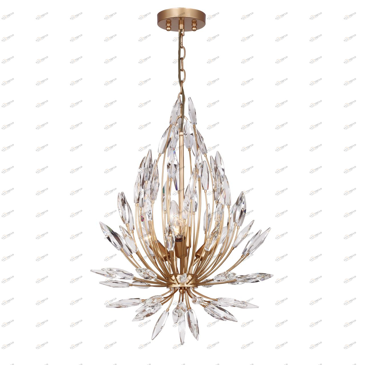 Подвесная люстра Favourite Feerie 1933-5P FAVOURITE ДИЗАЙНЕРСКИЕ, FEERIE GOLD 059128 Золотой 