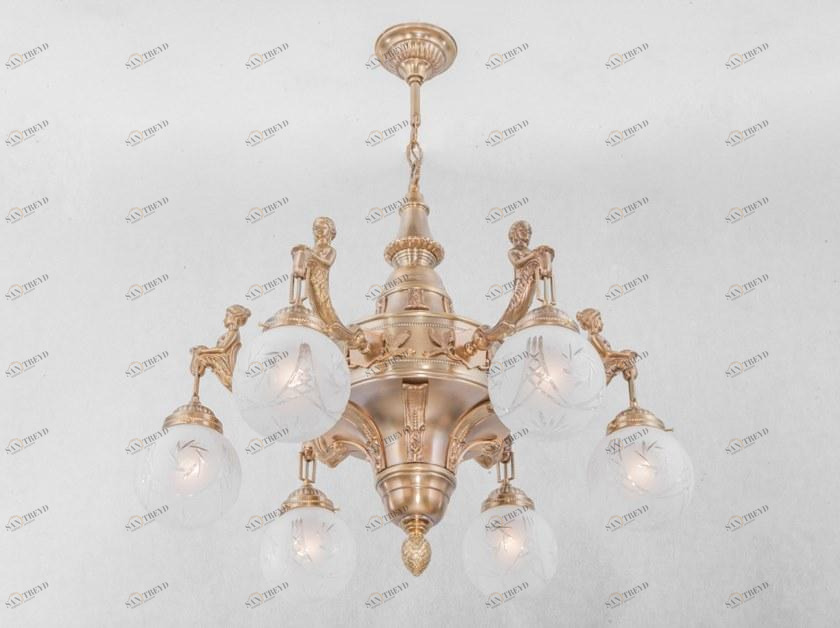 Patinas Lighting Подвесной светильник ручной работы из латуни Fortuna sun-id-1426025