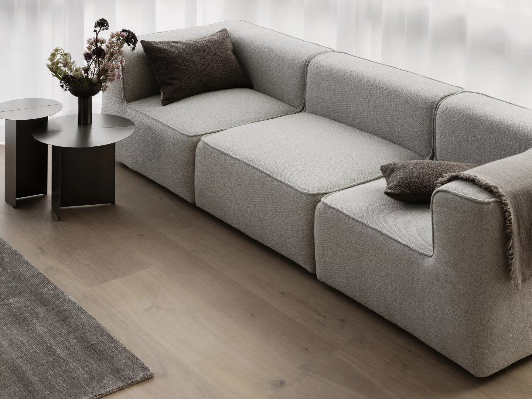 Прямоугольный однотонный коврик из вискозы blomus VISCA ARCH-00089436 - Вид №5