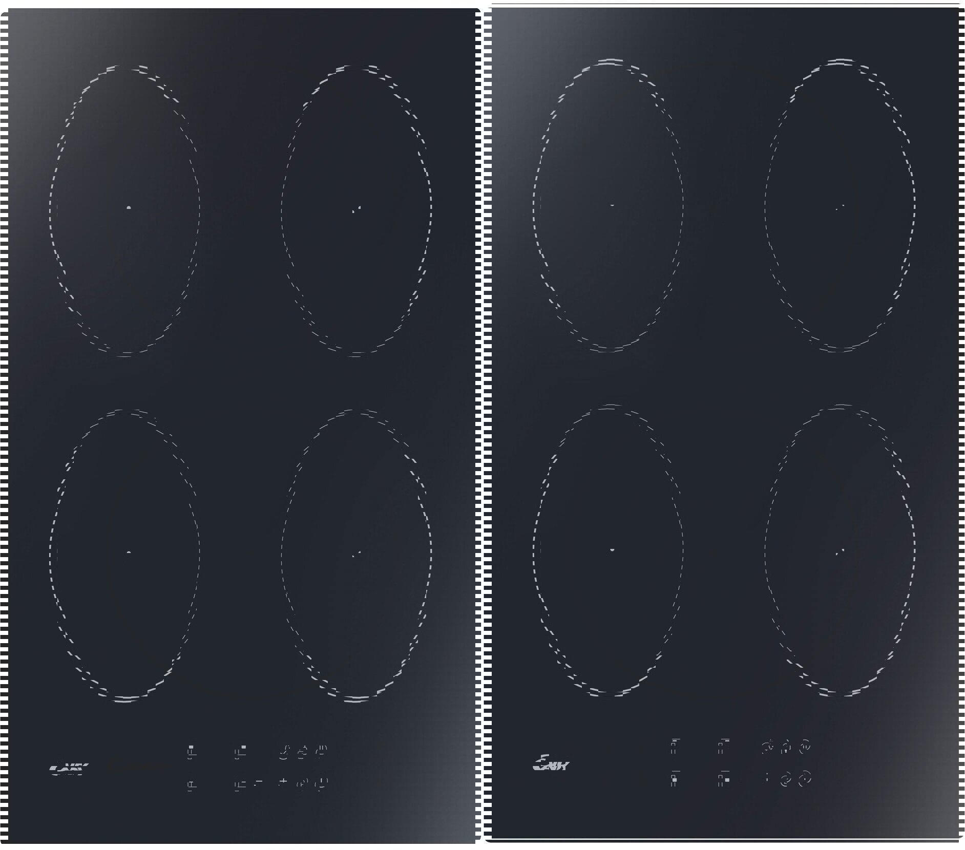 90248466 Индукционная варочная панель CJ2D46TKT 59.70x5.50x52 см 4 конфорки цвет черный STLM-0149146 CANDY
