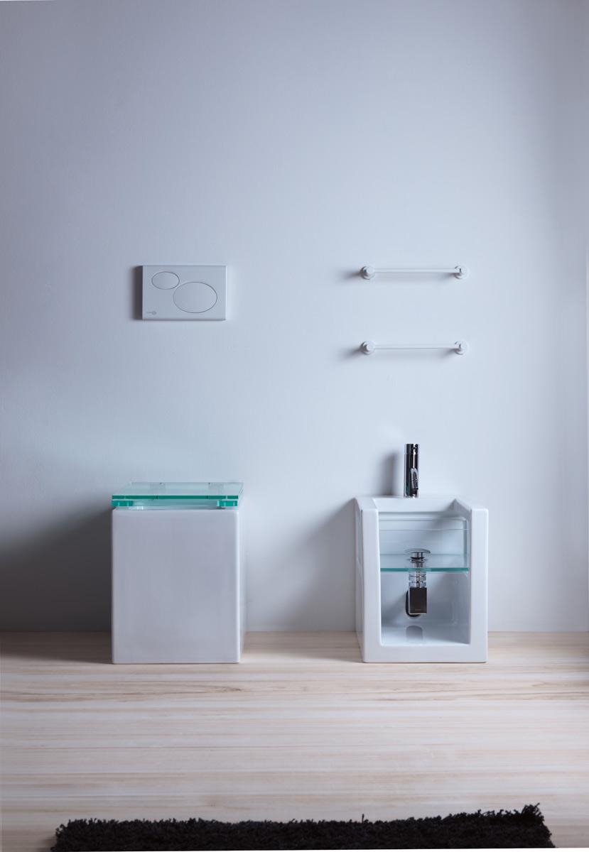 GLWC012 Напольный унитаз приставной GSG CERAMIC GLASS - Вид №1