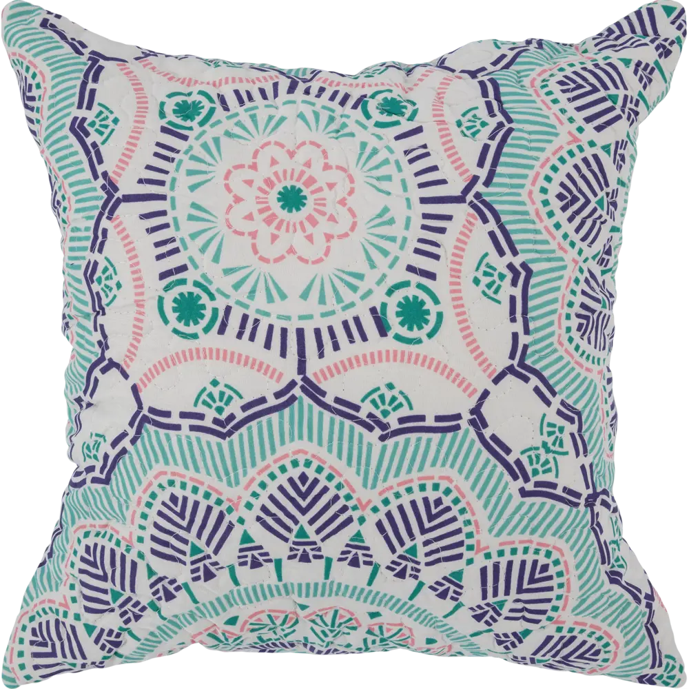 Наволочка декоративная стёганая Boho, 40x40 см, цвет синий 82041965 STLM-2146118 Santreyd