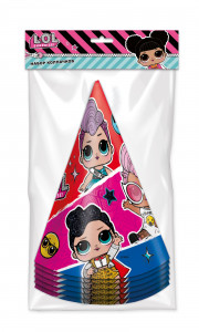 287792 Набор колпачков 6 шт. "LOL" трехцветные