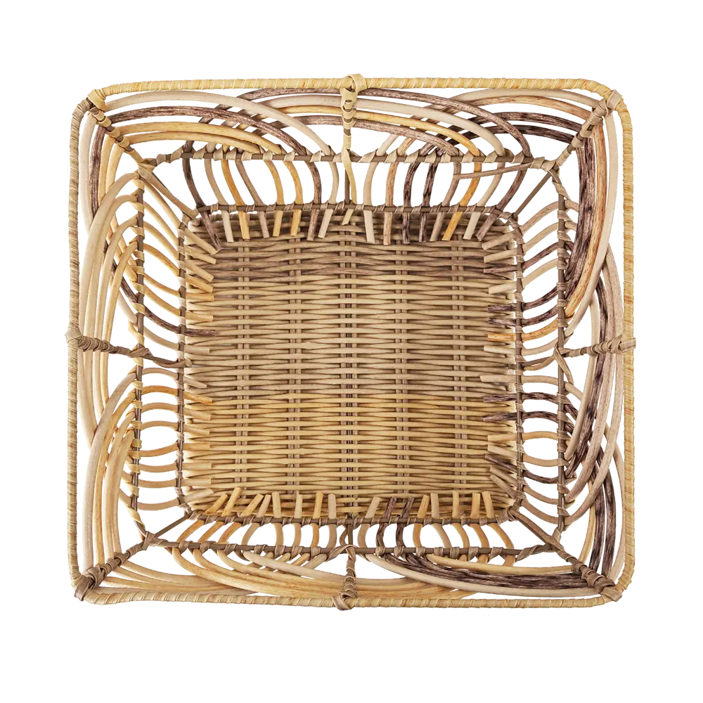 KONSENSA Органайзер из ротанга 31×31×14 см для элегантного хранения 89387987 STLM-1575320 - Вид №1