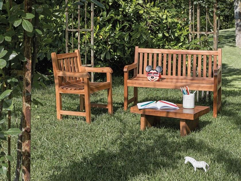 Il Giardino di Legno Садовый стул из тика с подлокотниками Junior Juni0604 - Вид №1