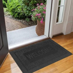 Коврик грязезащитный полипропилен/латекс 40x60 см цвет темно-зеленый