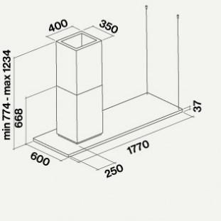 Falmec Островная вытяжка из нержавеющей стали Silence - nrs sun-id-1414014 - Вид №4