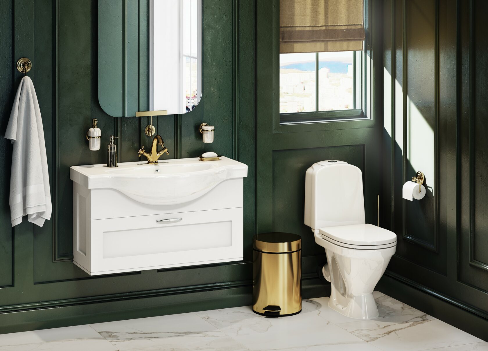 Тумба «Сlassic 90» подвесная SANITA LUXE CLSSLCW90011W1 - Вид №2