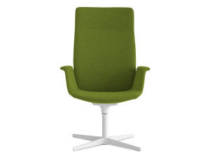 4-спицевое тканевое вращающееся офисное кресло