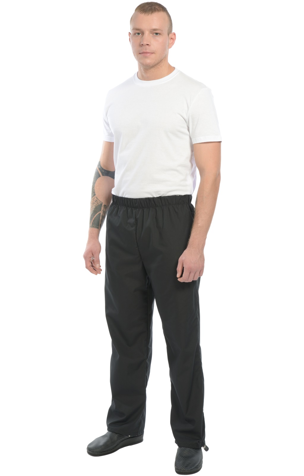 69056 Брюки "Люкс-Лайт" поварские черные  Одежда для поваров  размер 40-42/170-176 Спецодежда  - Вид №4