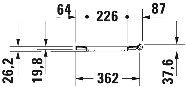0021390000 Крышка сиденье для унитаза Duravit  - Вид №4