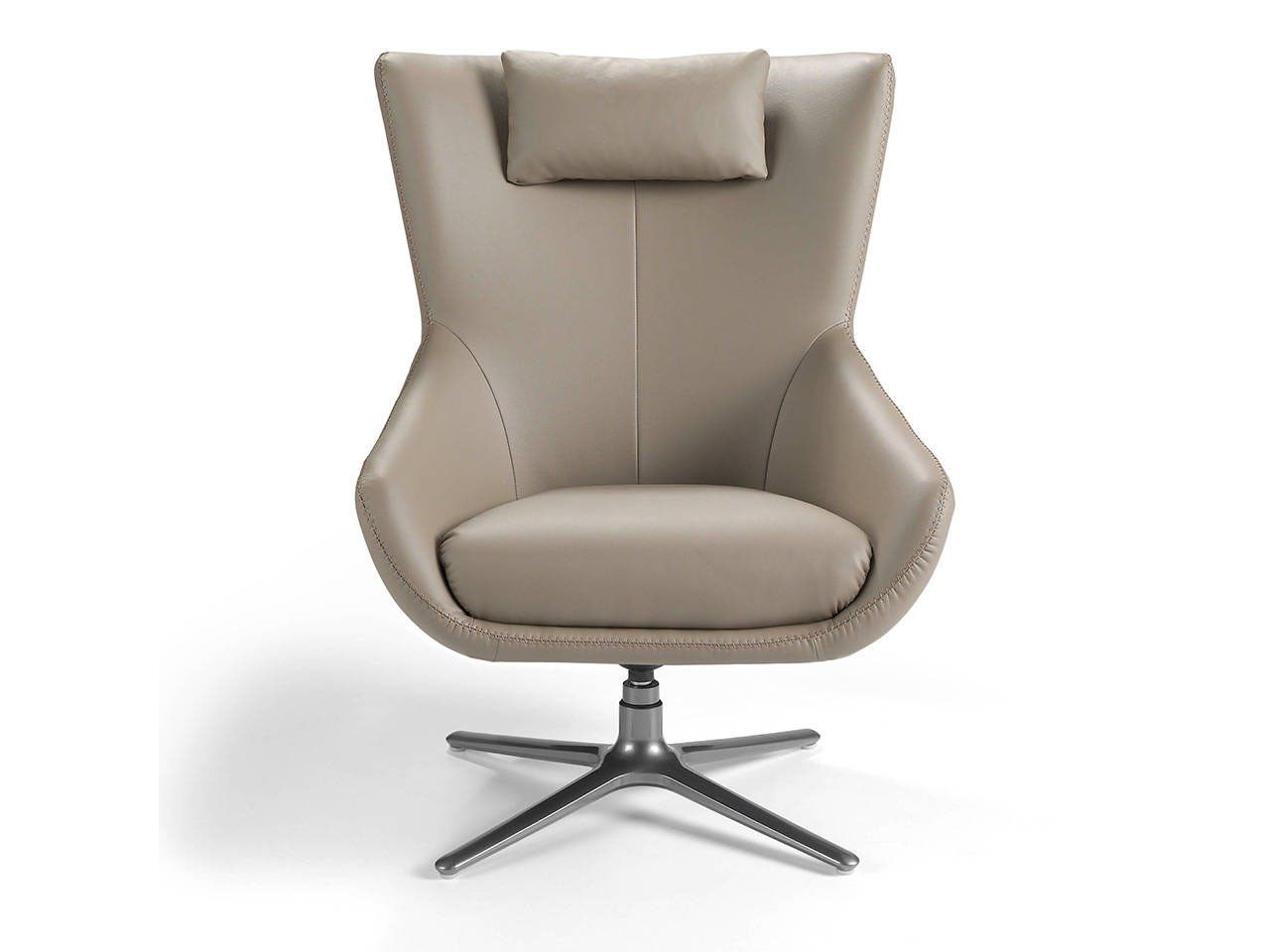 Спицевое вращающееся кресло из искусственной кожи с подлокотниками Angel Cerda Nature Life ARCH-00031513 - Вид №1