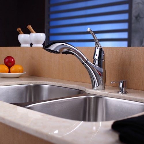 KBU24-KPF2210ORB-KSD30ORB Накладная раковина на столешницу  прямоугольная Krausru  - Вид №15