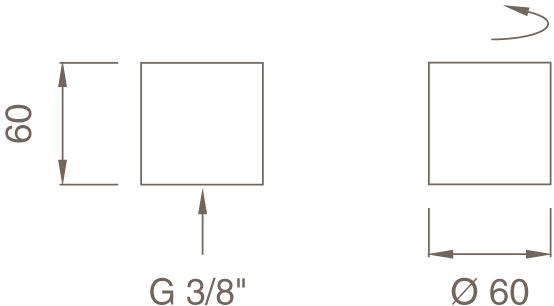 Ceadesign Крышка открытого / закрытого крана для горячей воды Opus Ops 33 - Вид №1