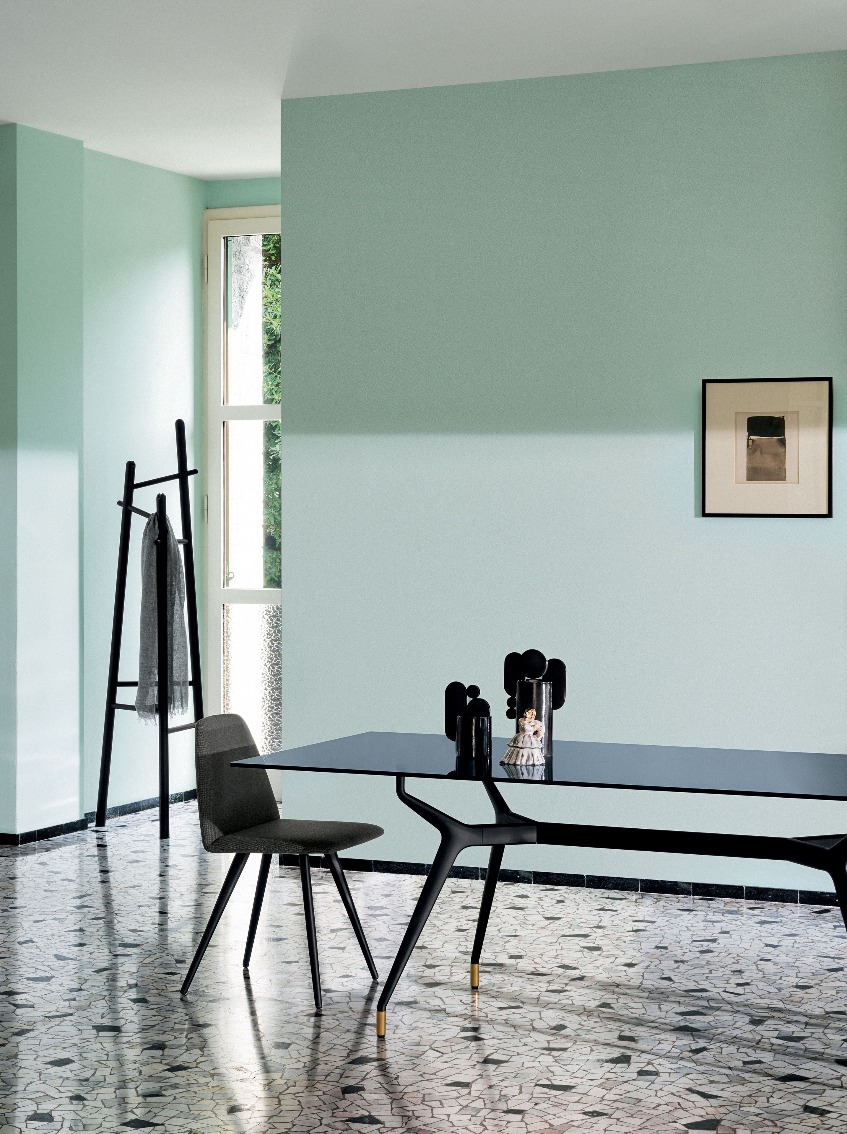 Прямоугольный обеденный стол из алюминия и стекла Sovet Italia Arkos ARCH-00003730 - Вид №4