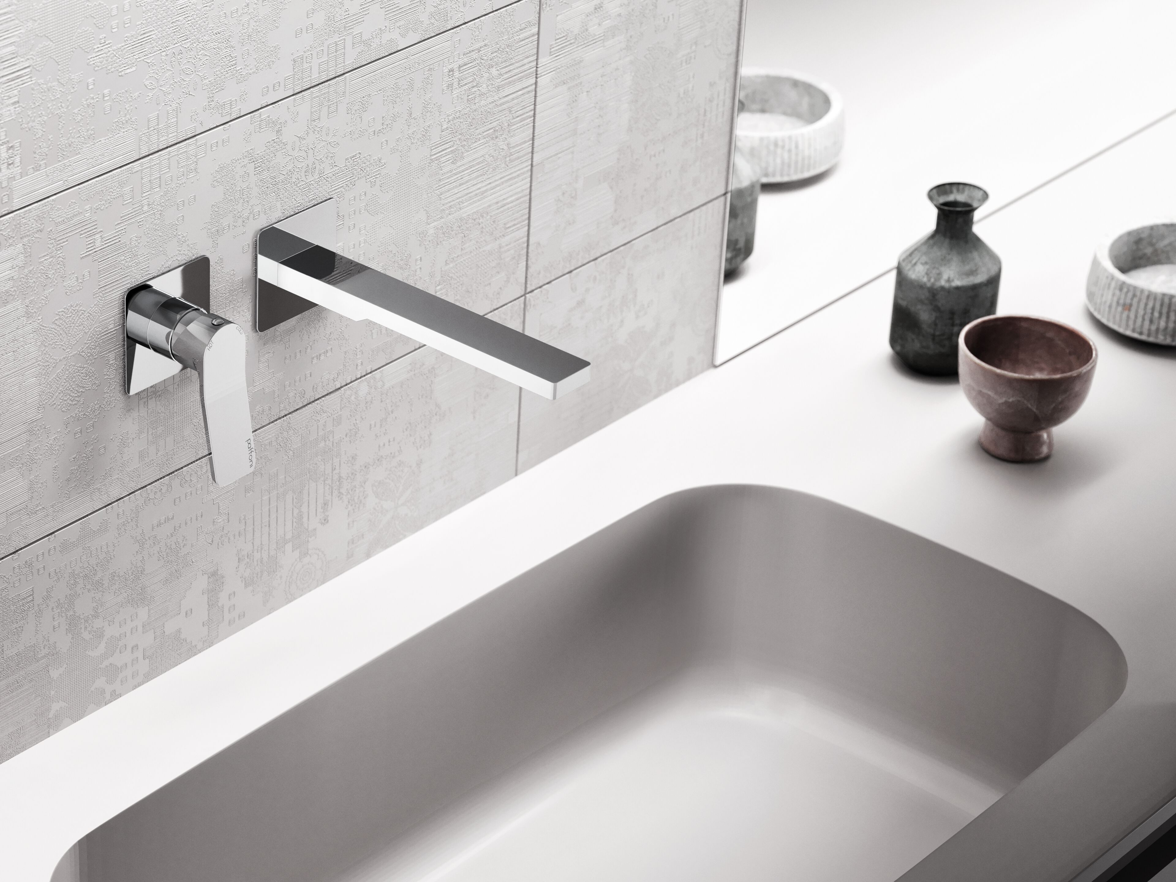 Настенный смеситель для раковины RUBINETTERIA PAFFONI Tilt ARCH-00032990 - Вид №1