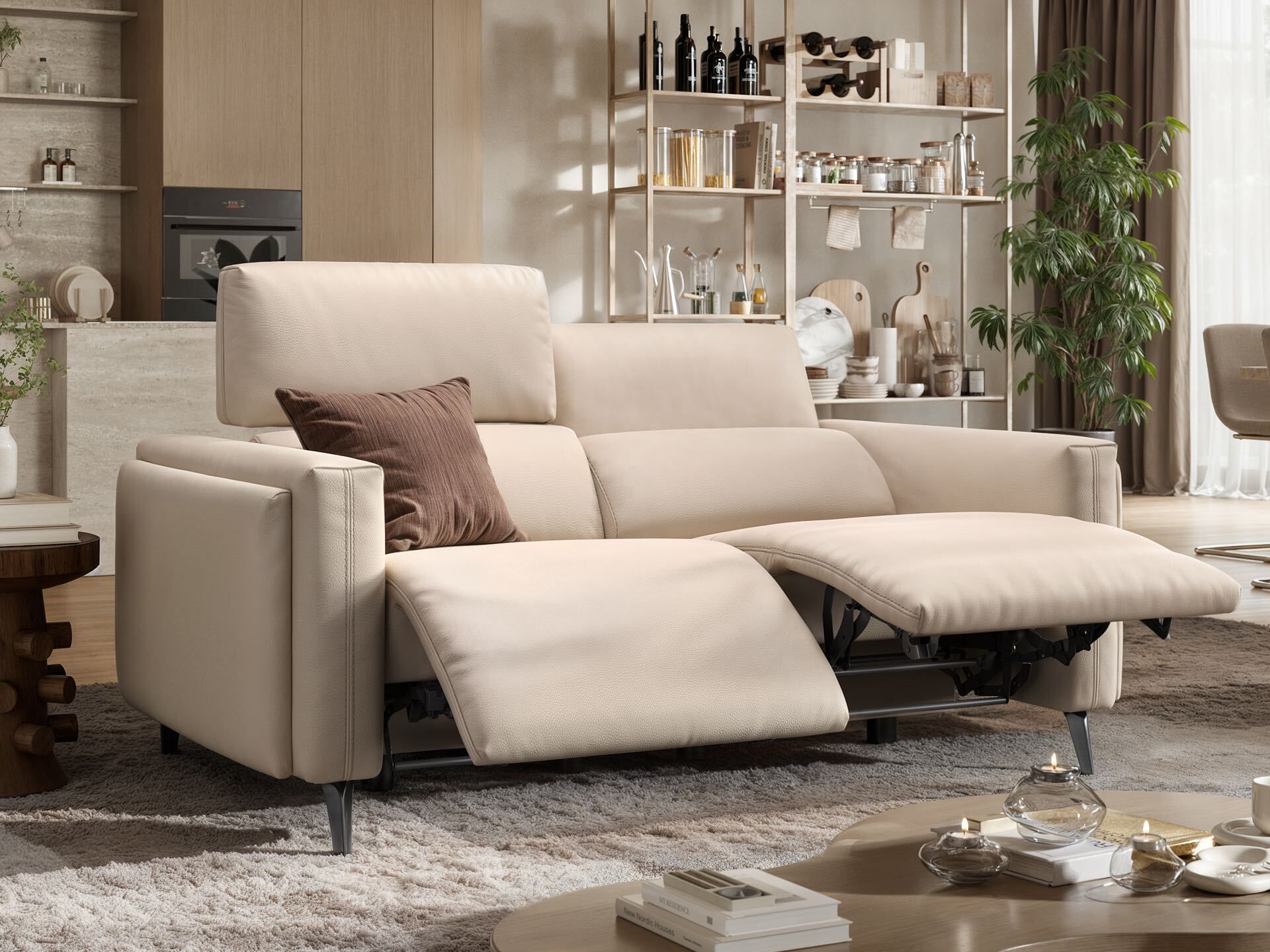 2-местный кожаный диван Sofanella Avella ARCH-00134085 - Вид №3