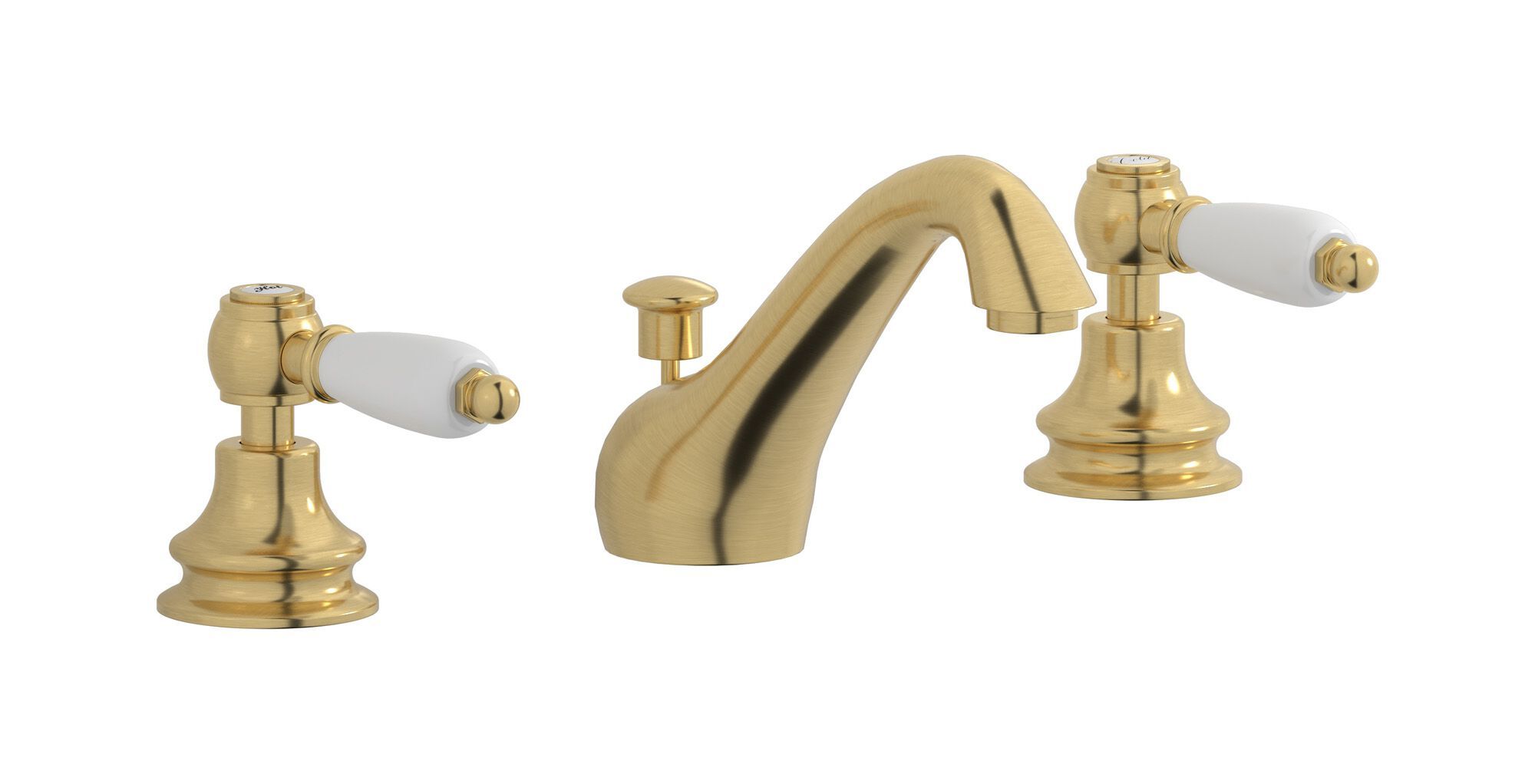 Смеситель для раковины с 3 отверстиями для пола с автоматическим сливом IB Hermes + Hermes Elle ARCH-00051933 - Вид №4