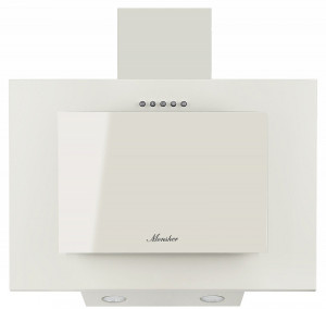 TEXNO 60 C Наклонная вытяжка, ширина 60 см, отвод/рециркуляция, 650 м3/час, механическое кнопочное управление, 3 скорости, светодиодное освещение 2*3 вт, металлические жироулавливающие фильтры, угольный фильтр (опция), цвет: бежевый Monsher