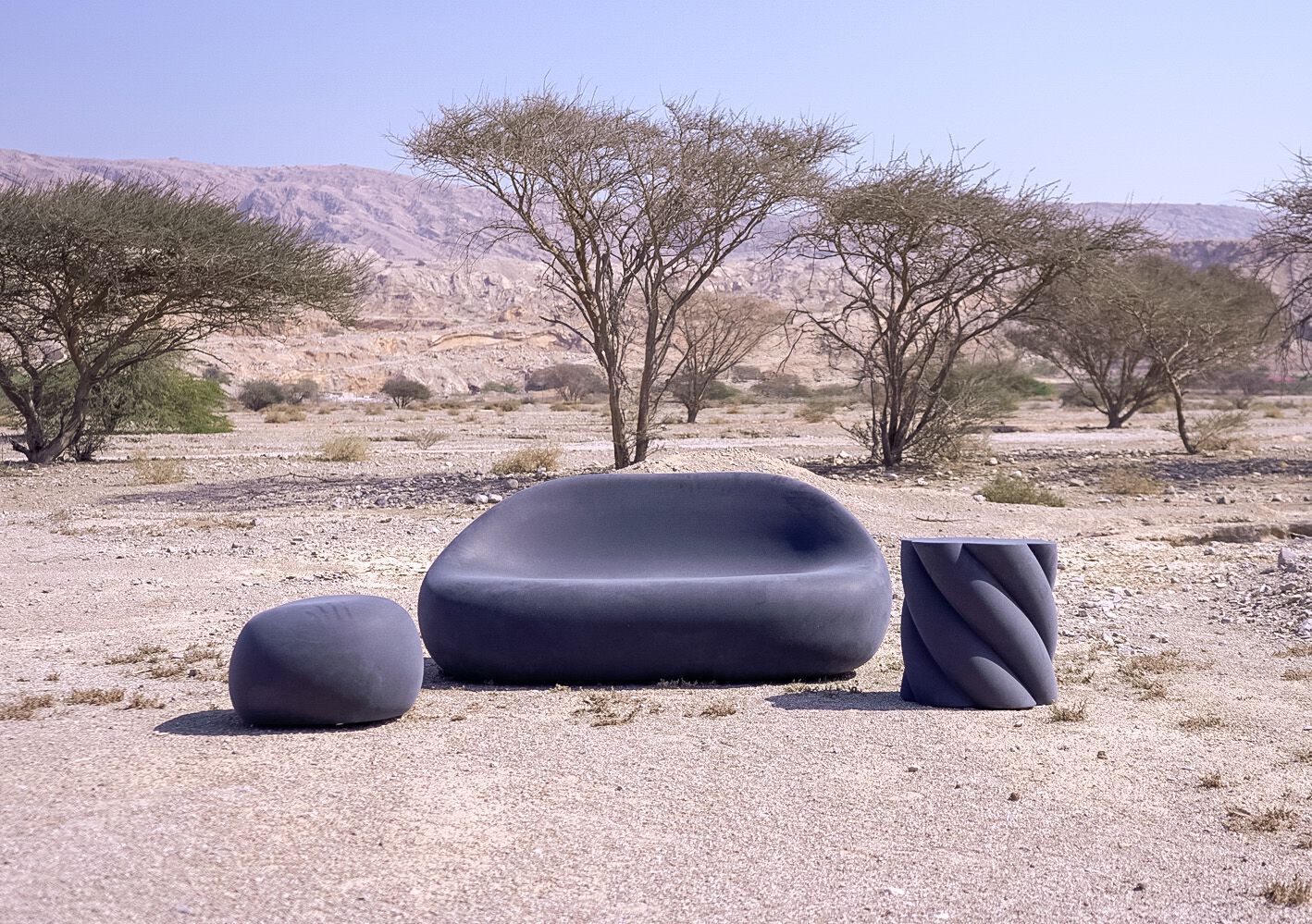 Круглый пуф с пенопластовым покрытием SIXINCH Twist ARCH-00149070 - Вид №2