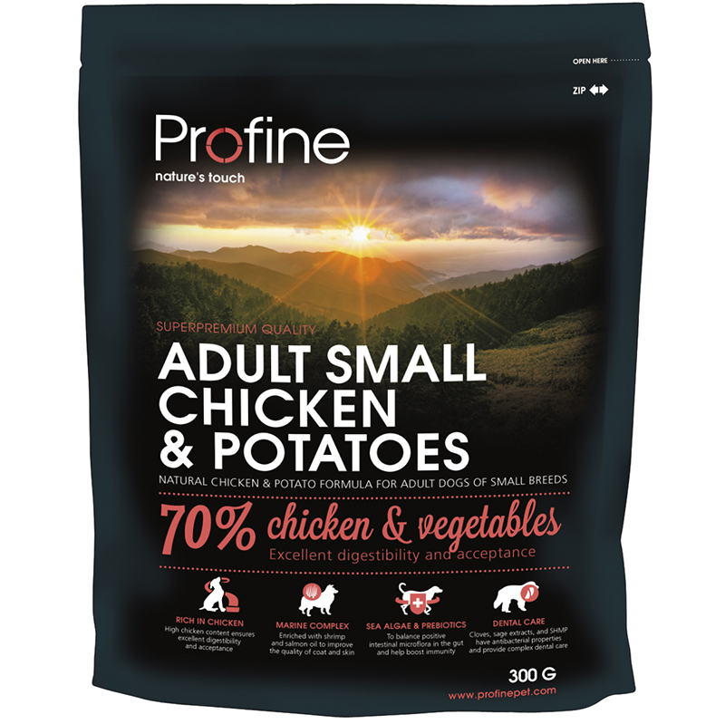ПР0024878 Корм для собак для мелких пород, курица 300г PROFINE 
