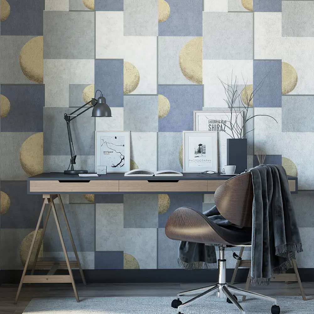 Обои флизелиновые Palitra Home Eclipse синие 1.06 м HC72080-46 STLM-2070595 - Вид №2