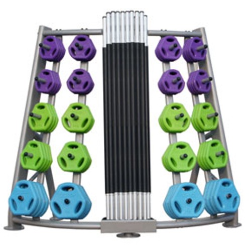 Стойка для боди-пампов skyfit на 16 комплектов SkyFit sun-id-2068236