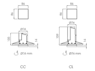 Утопленный светодиодный аварийный свет DAISALUX Lens ARCH-00027457 - Вид №3