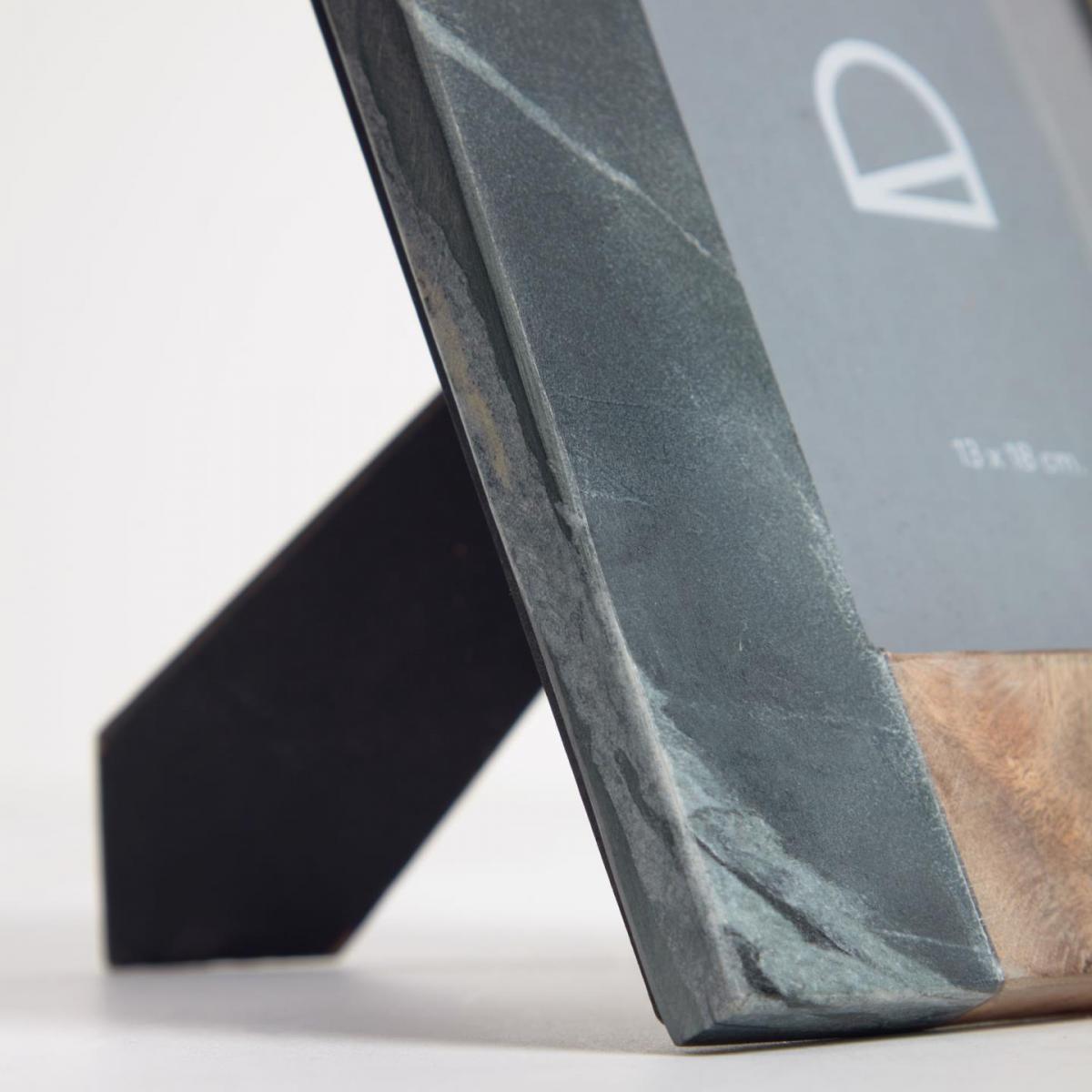 106394 Рамка для фотографий из зеленого мрамора и дерева 25 x 20 см La Forma Wilmina 