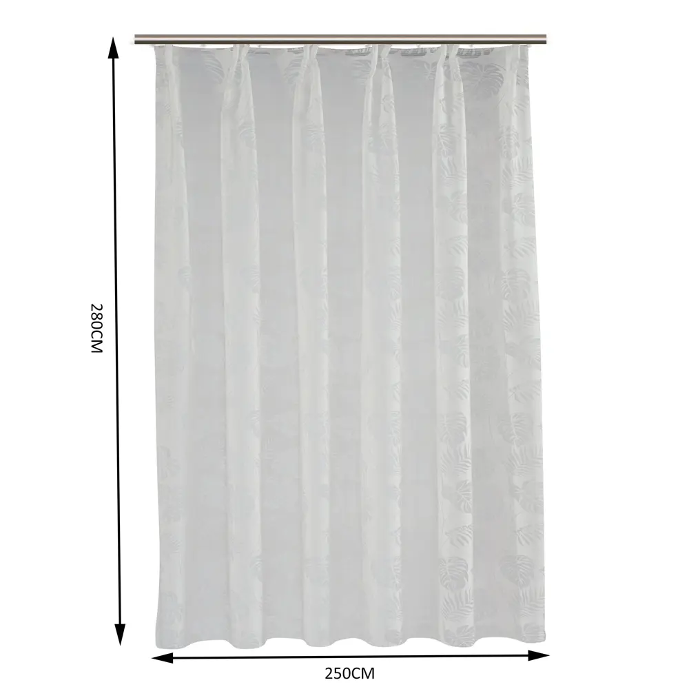 Тюль на ленте Inspire Monyako 250x280 см цвет белый 83562101 STLM-2028532  - Вид №2
