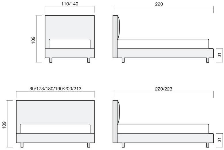 Chaarme Letti Съемная кровать из нубука sun-id-1419203 - Вид №2