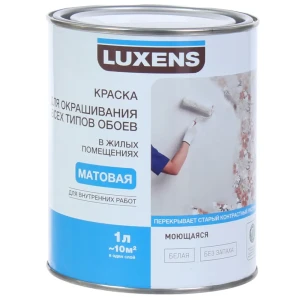 Краска для обоев Luxens, база А, 1 л